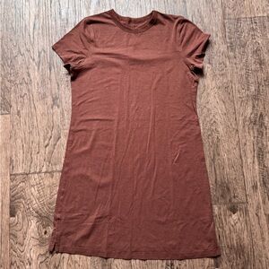 lululemon athletica Brown Short Sleeve Dress